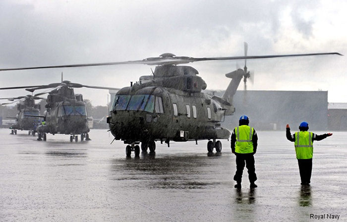 Royal Navy 846 Naval Air Squadron received first of 7 next-generation Merlin iMk3, ‘i’ for interim, which will carry Royal Marines into battle until reception of the final HC.4 late 2017