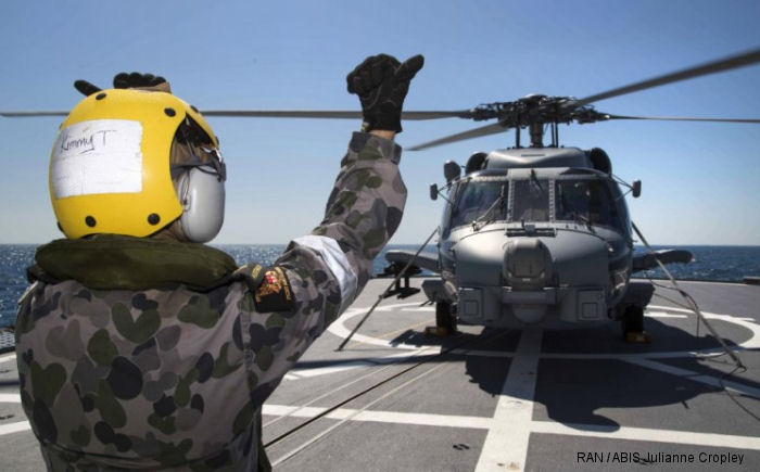 Australian MH-60R First Operational Embarking