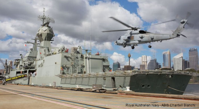 MH-60R Embarked for First Time in Australian Ship