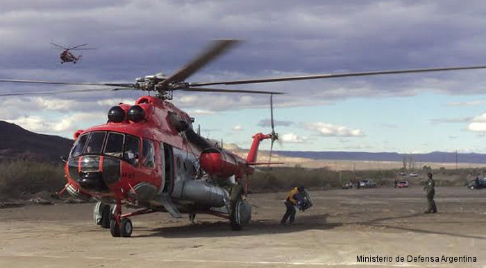 Argentine Air Force Mi-171E used in relief support