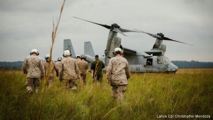 Marine Ospreys Test Forward-Staging in Gabon