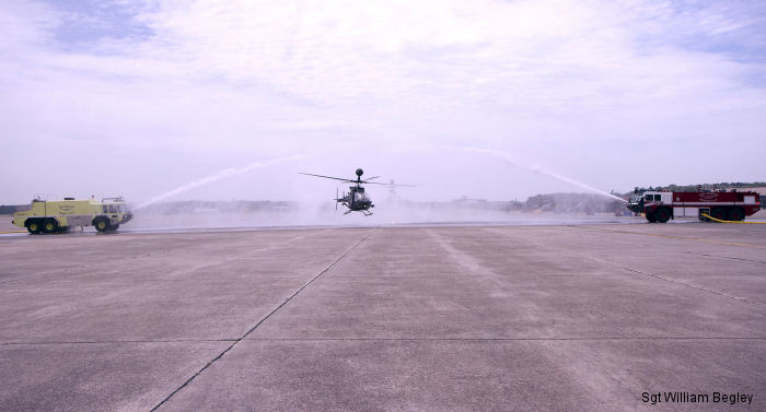 3rd CAB Salutes Kiowa Helicopter During Final Flight