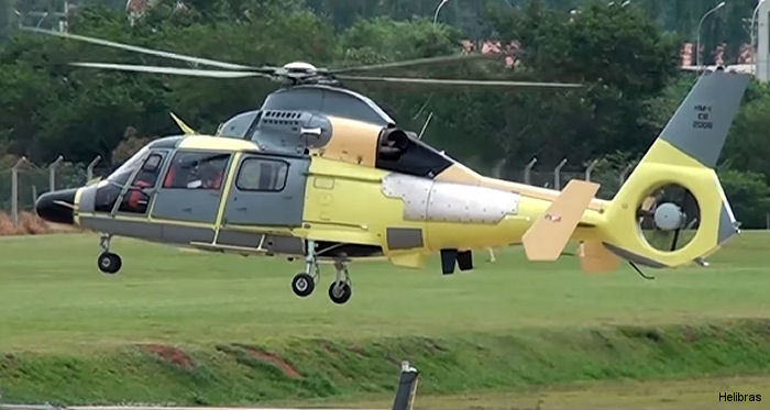 Helibras performed the first flight of a Brazilian Army Pantera (Panther) helicopter fully modernized by the company in Brazil.