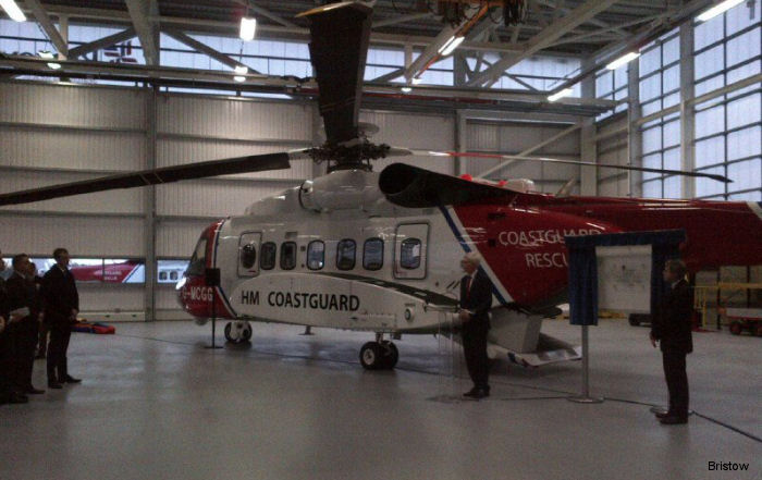 The launch of the Prestwick civilian UK search and rescue (SAR) helicopter service was marked in a ceremony held at the new Coastguard SAR base at Prestwick Airport.