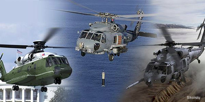 Running programs Marine One <a href=/database/modelorg/2574/>VH-92</a>, Navy <a href=/database/model/821/>MH-60R</a>, Air Force <a href=/database/model/1336/>HH-60W</a>