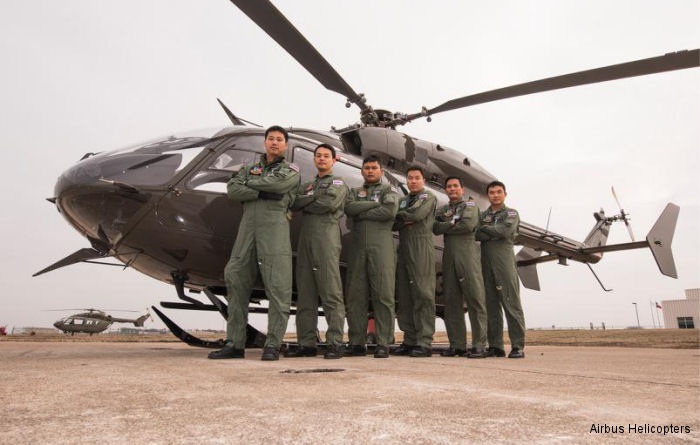 Initial group of 6 pilots and 10 maintenance technicians from the Royal Thai Army have completed training to fly and maintain the UH-72A Lakota in Grand Prairie, Texas.