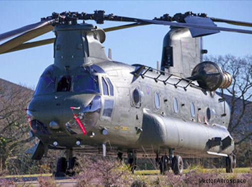 Vector Aerospace Repaired RAF Chinook