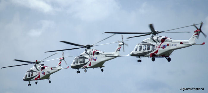 Waypoint Leasing from Ireland agreed to acquire an additional 18 helicopters from the AW Family, including the AW169, AW139 and AW189  to be delivered from 2016 through 2019.