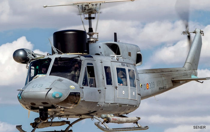 The Spanish Navy takes delivery of the second helicopter in the AB212 Life Extension Program