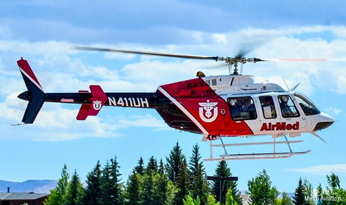 Three Metro Aviation Bell 407GX Joins AirMed