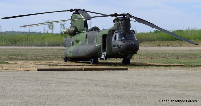 CH-147F Chinook Responding to Alberta Wildfires