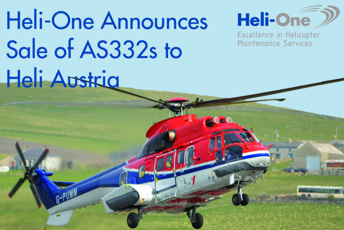 Heli-One Announces Sale of Three AS332 to Heli Austria