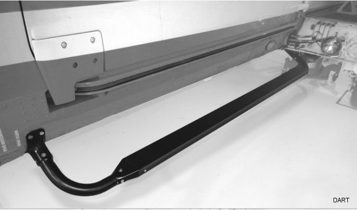 The AW139 Heli-Access Step is Available in both heavy duty and lightweight options. Both variants are stronger than OEM installed steps