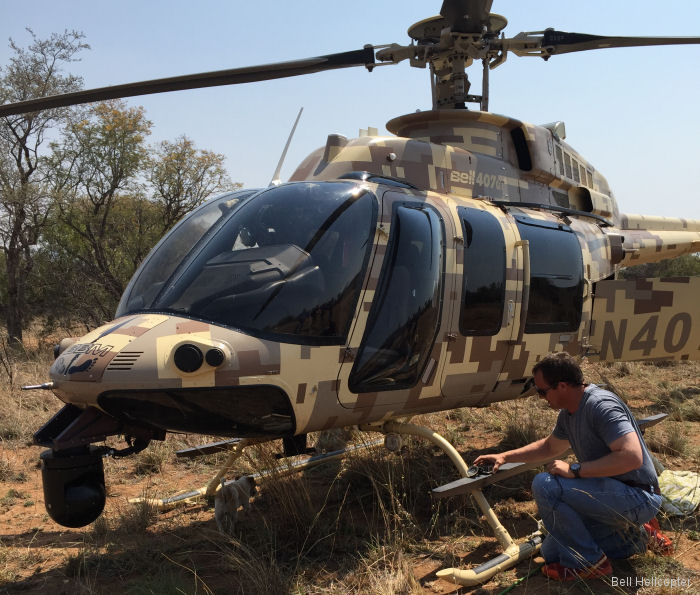 Bell 407GT Helicopter Takes Back the Night from Poachers in South Africa
