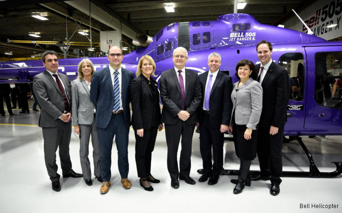 The Bell 505 Jet Ranger X has been certified by the Transport Canada Civil Aviation (TCCA)