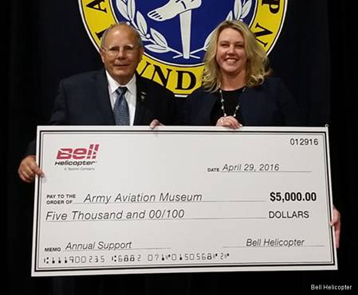 Bell Helicopter Donates to US Army Aviation Museum