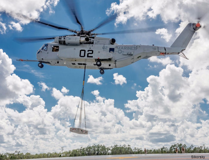 U.S. Marines completes  its two-week initial operational test period, called OT-B1, with the new CH-53K King Stallion helicopter at   Sikorsky’s Flight Center in West Palm Beach, Florida