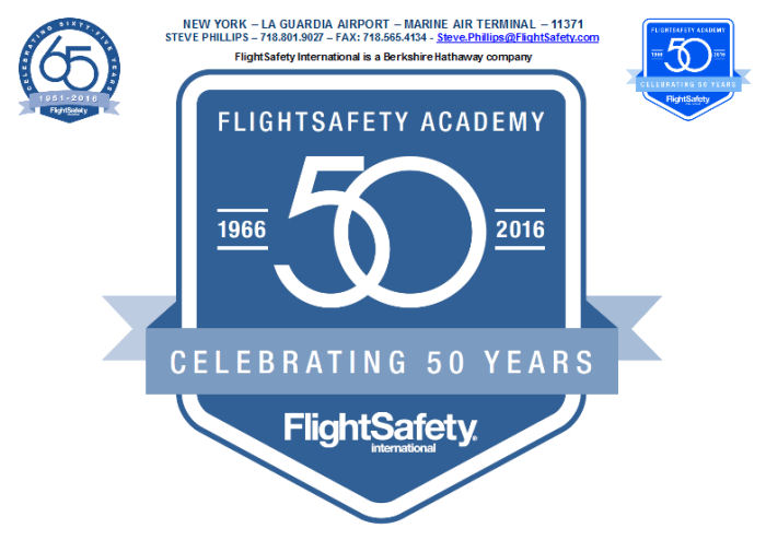 FlightSafety Academy 50th anniversary