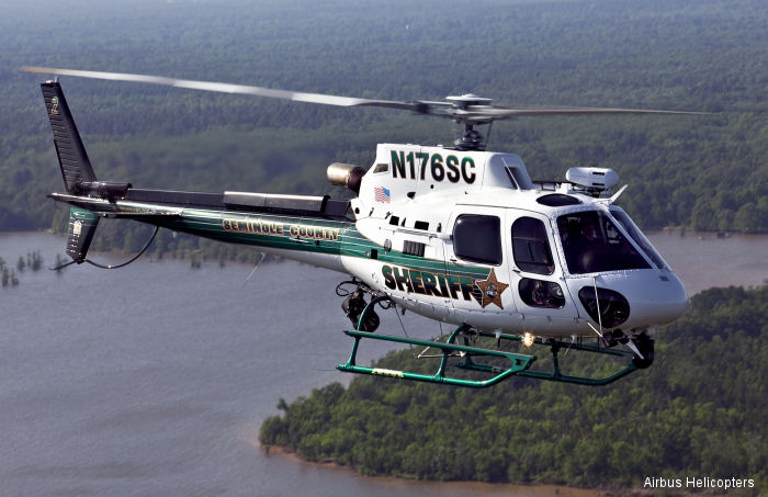 helicopter news July 2016 Seminole County Sheriff H125 at ALEA 2016