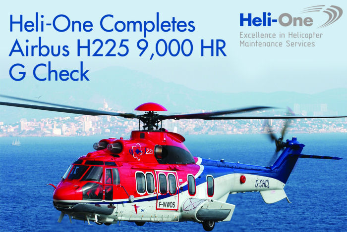Heli-One Completes H225 9,000 Hours G Check