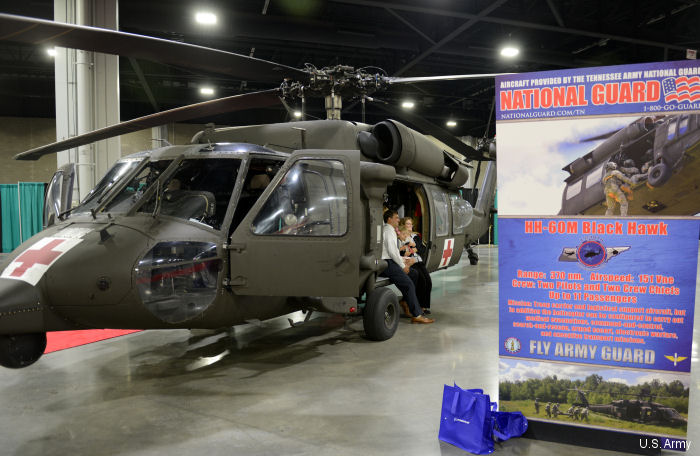 HH-60M MEDEVAC Black Hawk on display at  2016 Army Aviation Mission Solution Summit in Atlanta