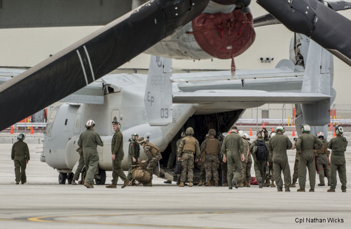 Marines deliver earthquake relief supplies to Kyushu