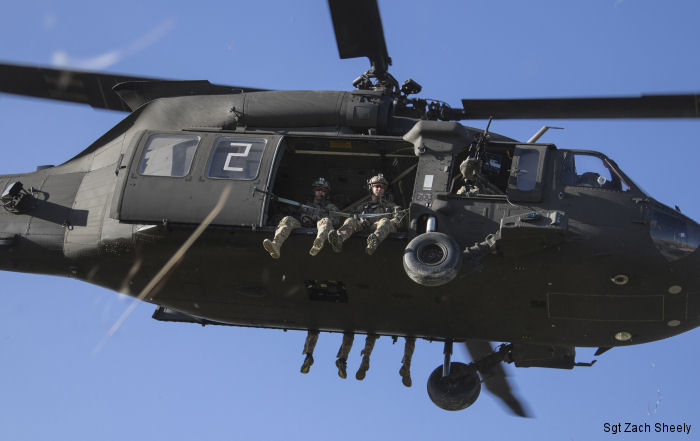 3rd Helicopter Assault Battalion, 1st Aviation Regiment, 1st Infantry Division partnered with a special operations forces unit and the Kansas National Guard to conduct a combat aviation exercise