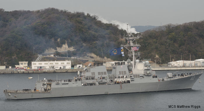 USS Lassen Departs Yokosuka After 10 Years