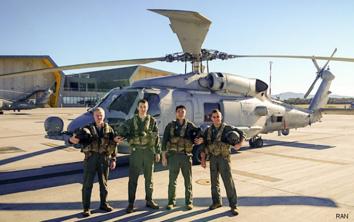 Australian Navy Trained MH-60R Crews Graduate