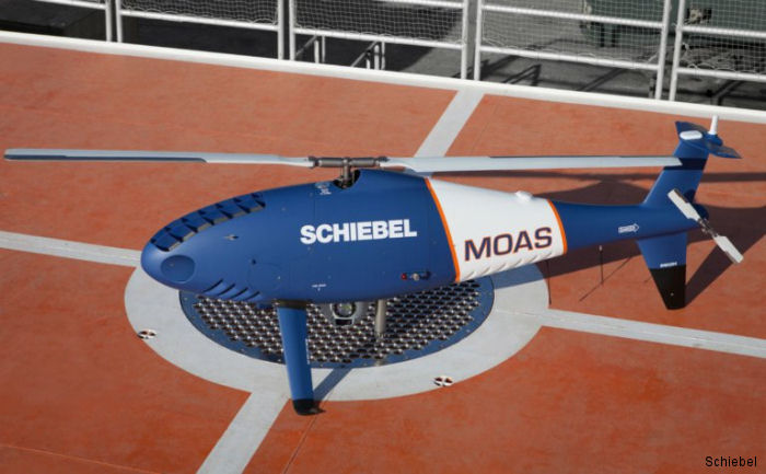 Since 2014 a S-100 drone was onboard MOAS’ (Migrant Offshore Aid Station) ship MY Phoenix Schiebel in the Mediterranean. 30.000 persons have been rescued and assisted with medical aid