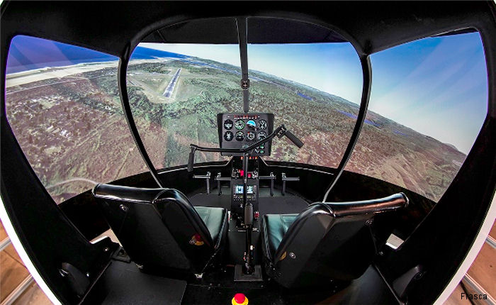 Frasca Delivers R44 Simulator to Sky Safari in China