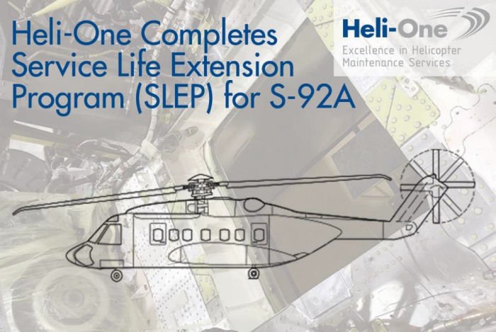 Heli-One Completes S-92A SLEP