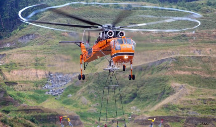 Erickson renewed for fifth time contract with Helifor Canada, part of Columbia Helicopters, to continue providing aerial timber harvesting services in British Columbia and western Canada.