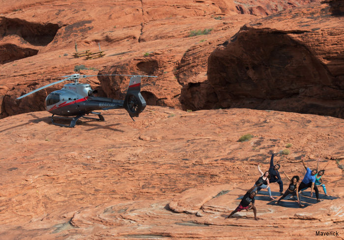 Maverick Helicopters and Silent Savasana Launch First-of-its-Kind HeliYoga Experience in Las Vegas