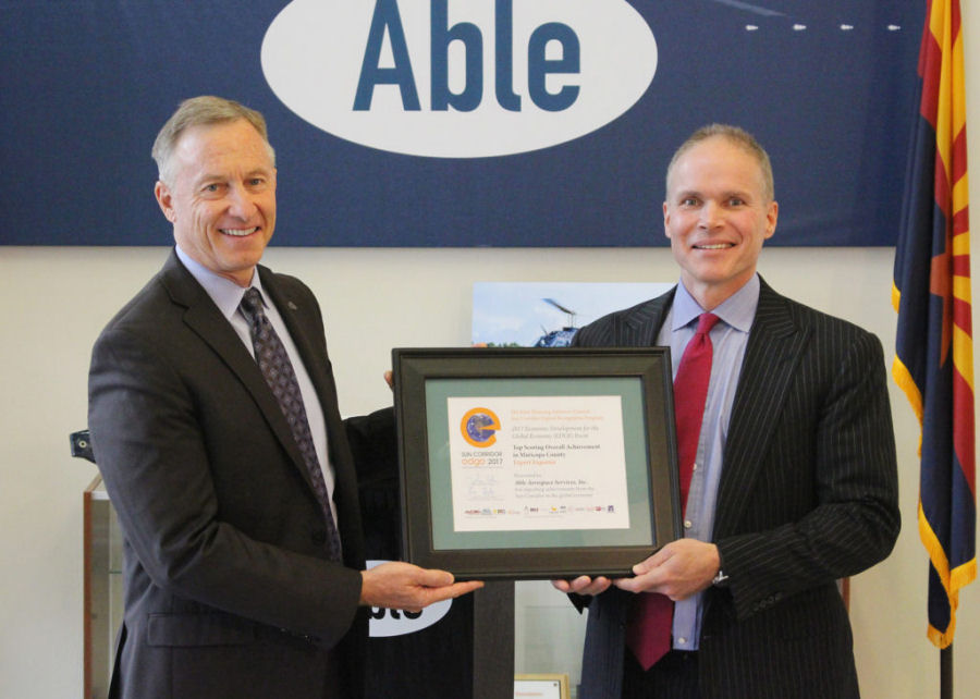 Able Named Top Exporter in Maricopa