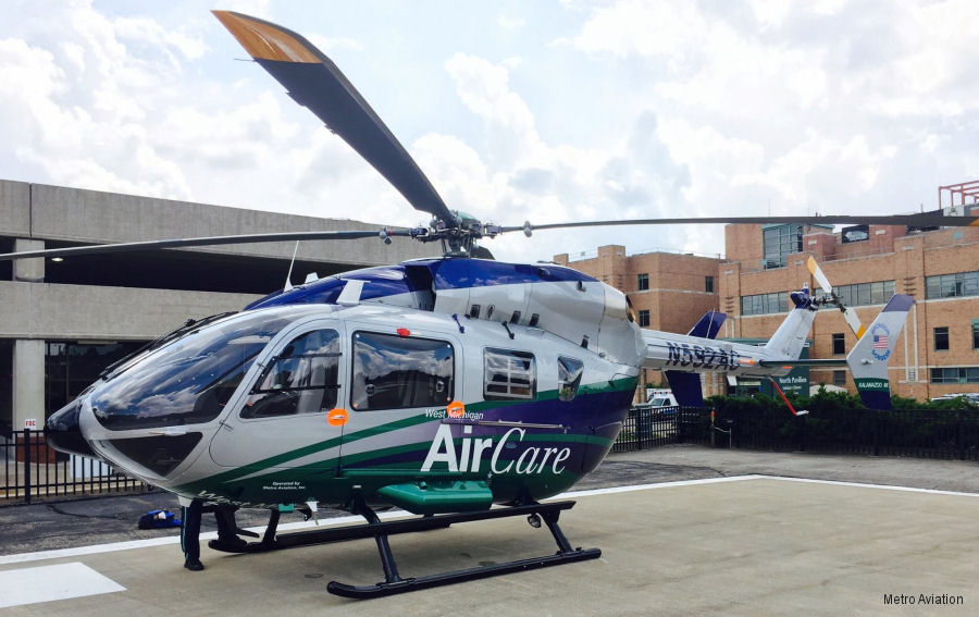 Metro Aviation EC145e at AMTC 2017