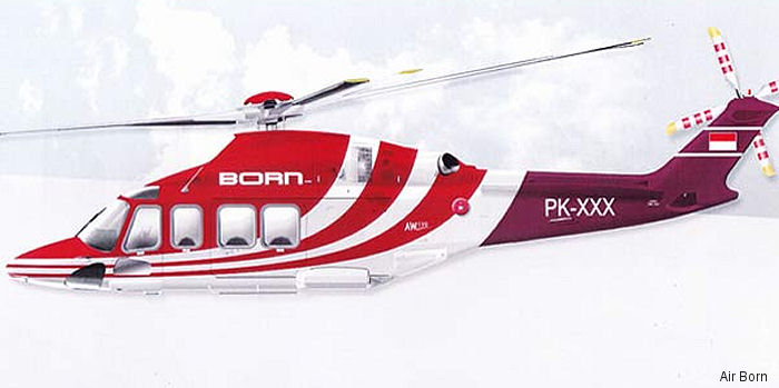 PT Air Born Indonesia Leased Waypoint AW139