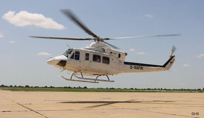 German GHS Bell 212 and 412 under contract with UN World Food Programme (WFP) in Nigeria respond after an Air force Alpha Jet  strikes a refugees camp in a so-called “friendly fire incident”