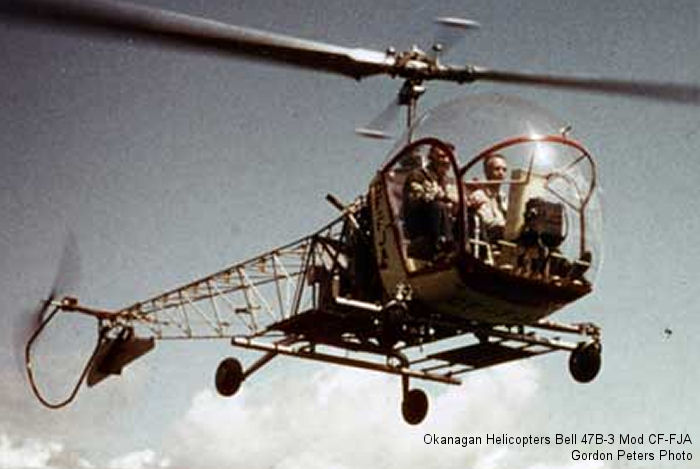 Okanagan Helicopters Bell 47B-3, Early 1950s