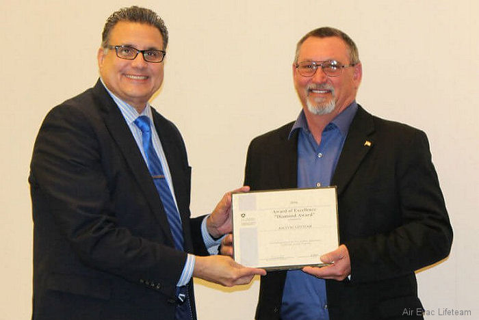 Air Evac Lifeteam earns FAA’s Diamond Maintenance Award