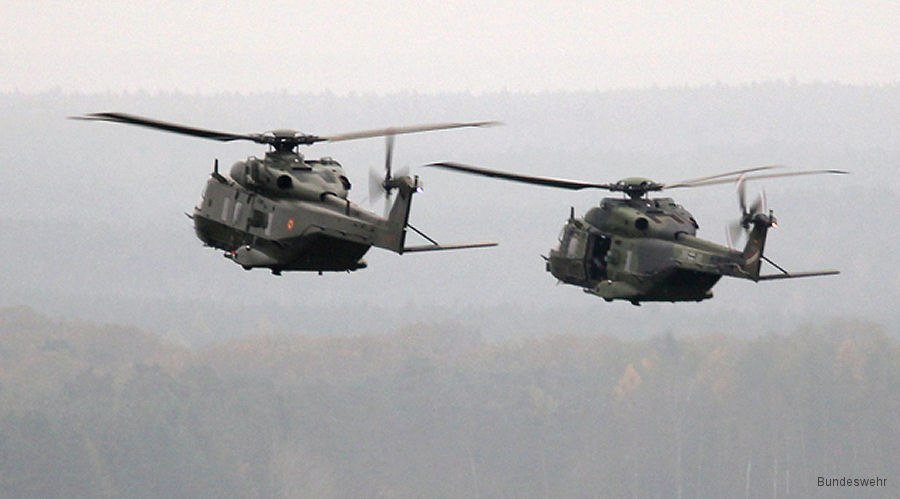 German and Belgian NH90 in DUSTER III Exercise