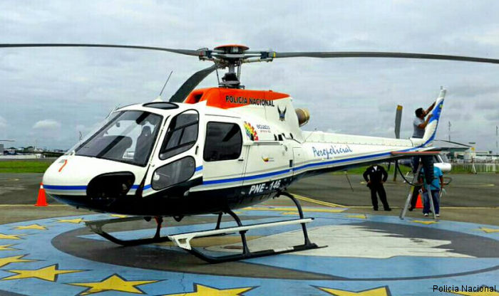 Ecuador National Police received its fifth AS350 / H125 helicopter