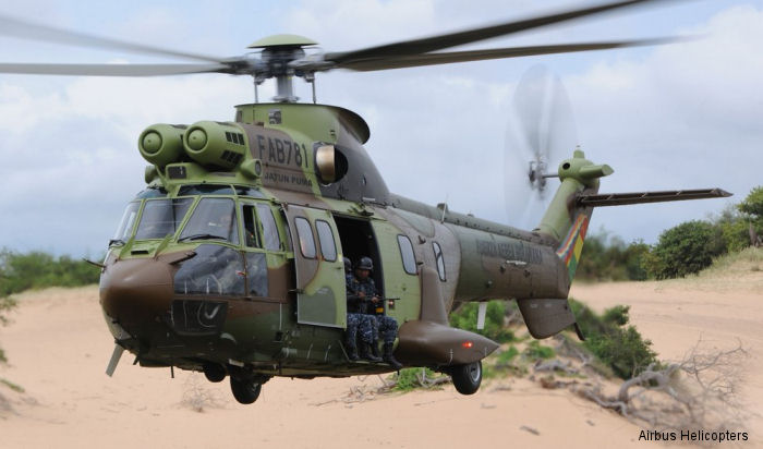 Bolivian air force new helicopters, six AS332C1e / H215 “Jatun Pumas” being used in anti-drug trafficking missions