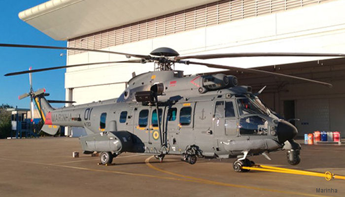 Helibras delivered the first of three H225M/EC725, named UH-15A Super Cougar, in Combat Search and Rescue (CSAR) configuration to the HU-2 Squadron of the Brazilian Navy