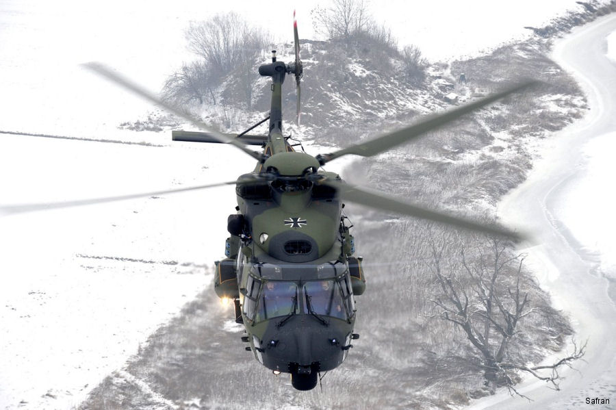 Safran signed a 7-year contract to support RTM322 engines of around 100 NH90 (82 TTH and 18 NTH) operated by the German Army (Heer) and German Navy (Marine)
