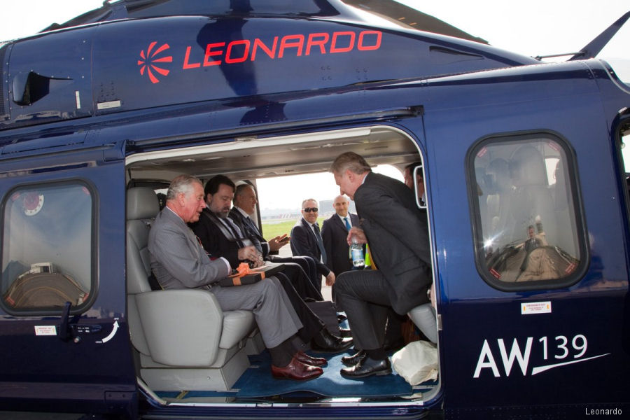 The Prince Of Wales’ Tour of Italy in AW139