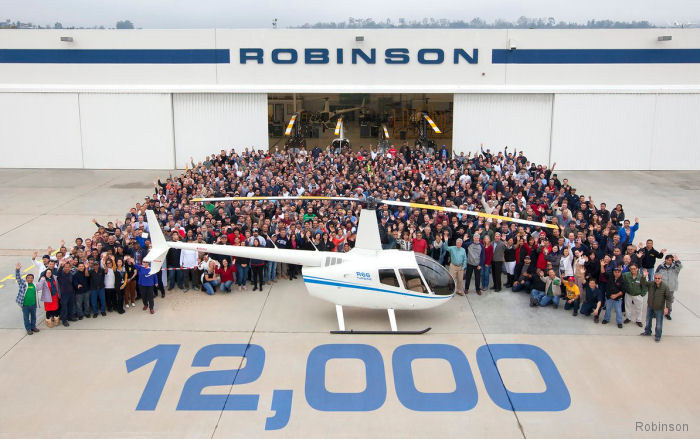 Robinson Delivers 12,000th Helicopter