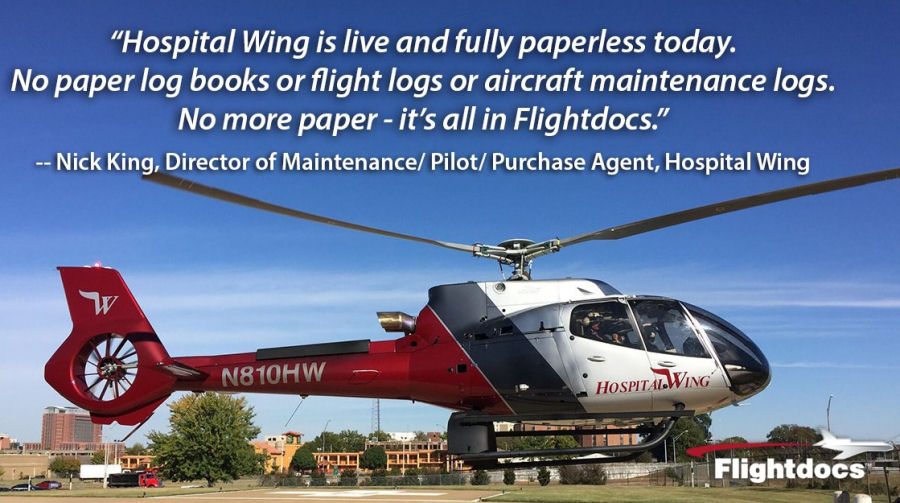 Hospital Wing Eliminates Paperwork with Flightdocs