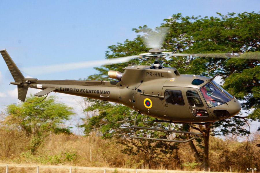 Ecuadorian Army Receives Helibras AS350B3e / H125