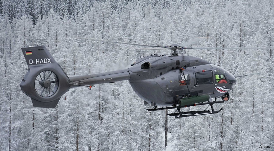 H145M Launched Laser Guided Rockets in Sweden